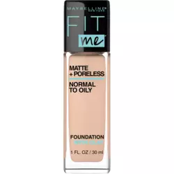 3 Maybelline Fit Me Matte  Poreless Liquid Foundation Makeup